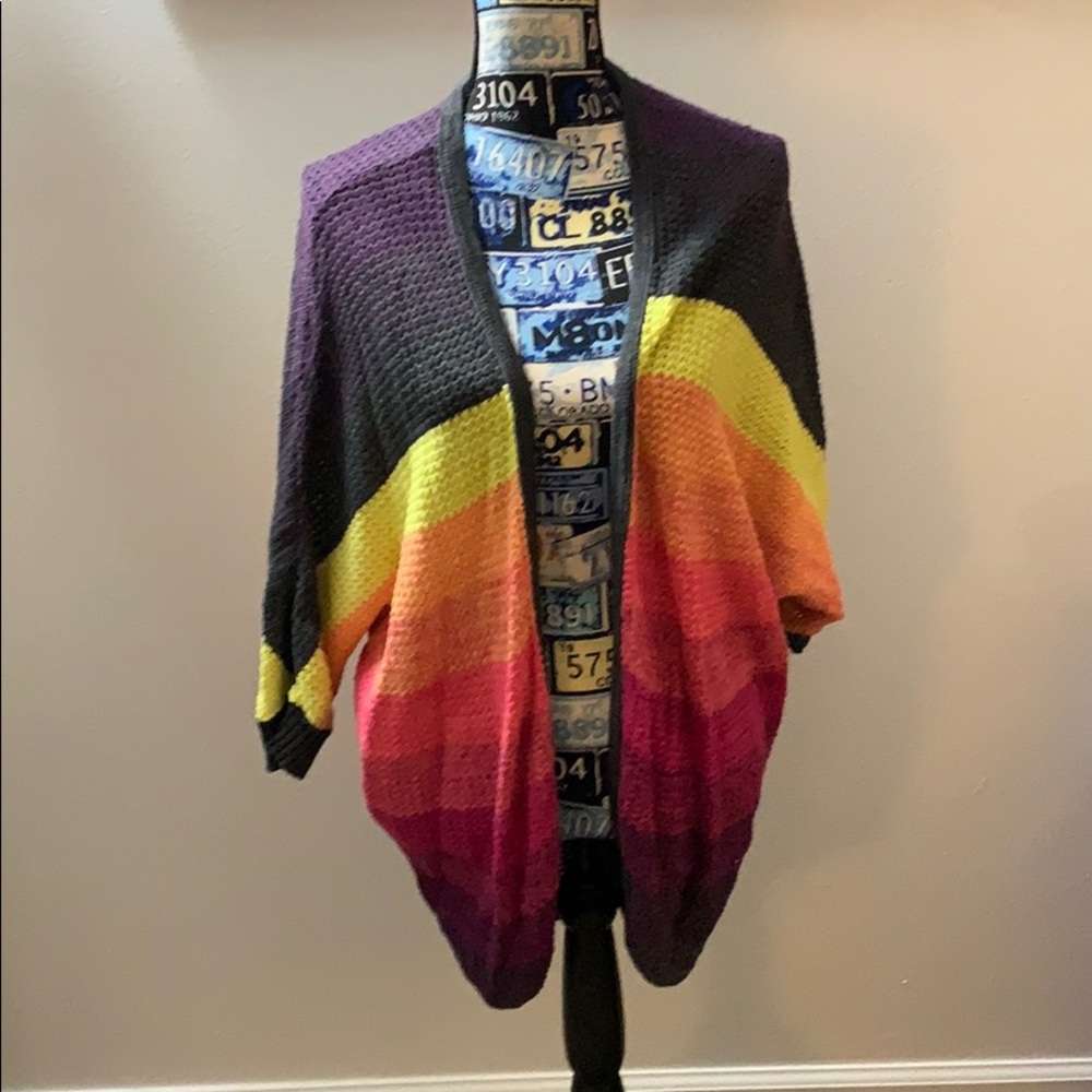 American Eagle Multi Colored “Sunset” Cardigan